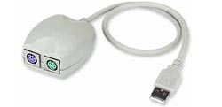 L’adaptateur USB PS/2 vous permet d’utiliser votre souris et votre clavier compatibles PS/2 comme périphérique compatible usb